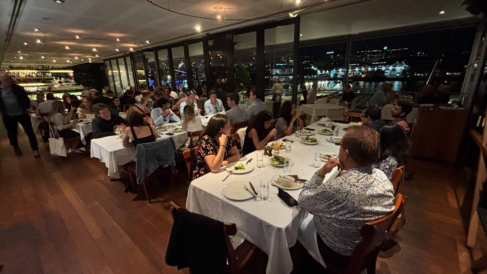 Welcome dinner at an iconic waterfront steakhouse in Sydney