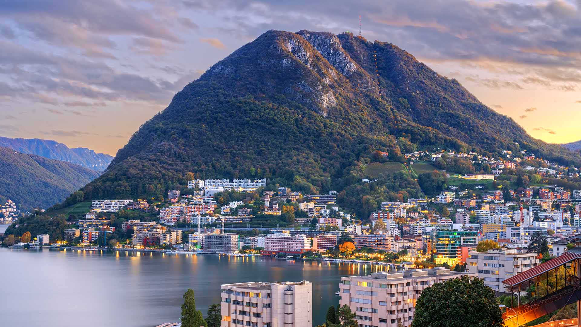 Welcome dinner at a lakeside restaurant in Lugano