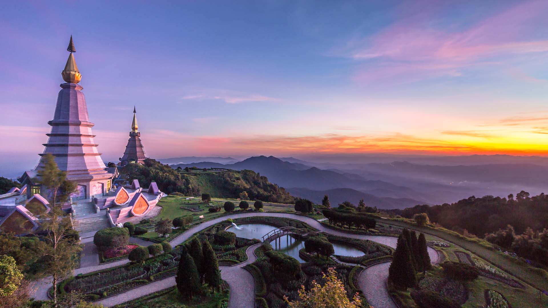 A full-day excursion to Doi Inthanon, Thailand's highest mountain, and the Twin Pagodas