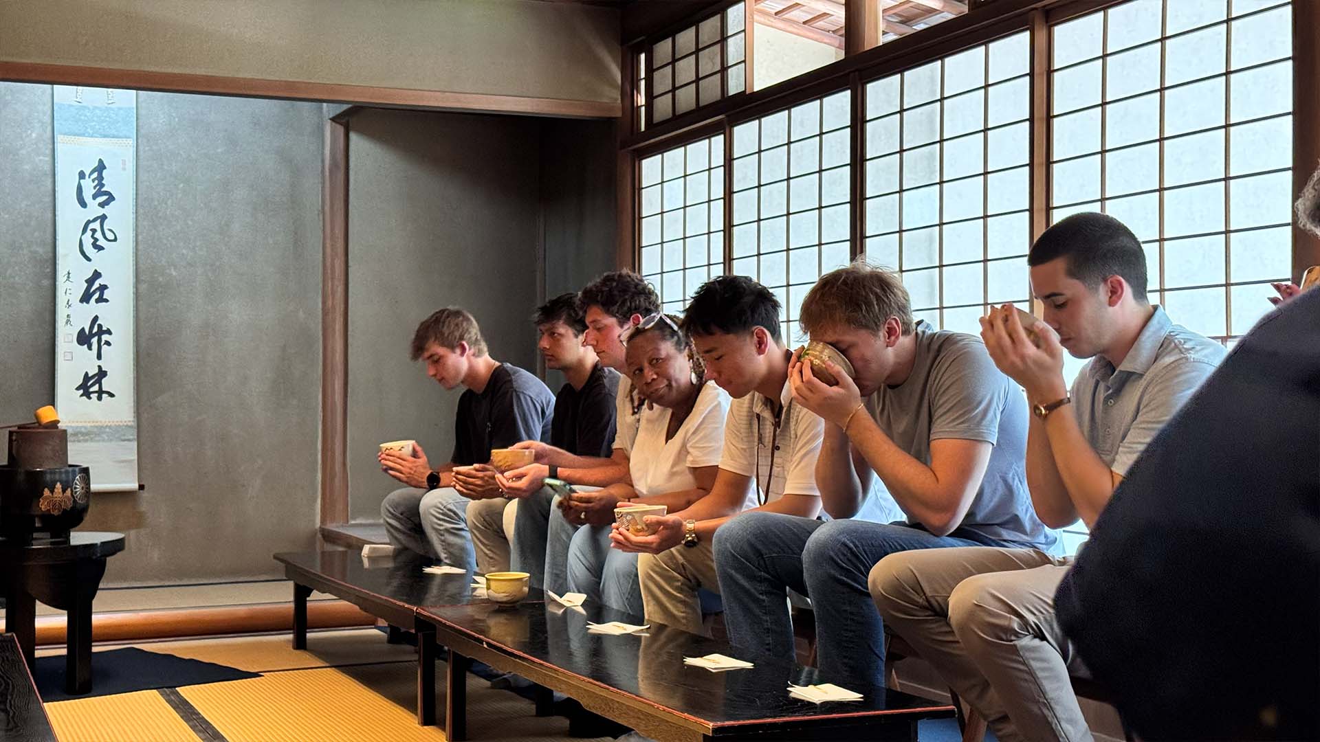 A traditional Japanese tea ceremony and a Japanese archery (Kyudo) experience
