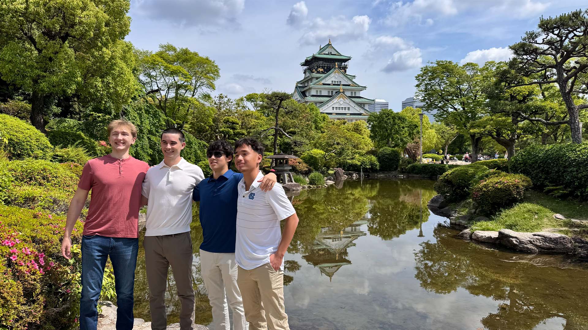 Osaka Castle and Umeda Sky Building