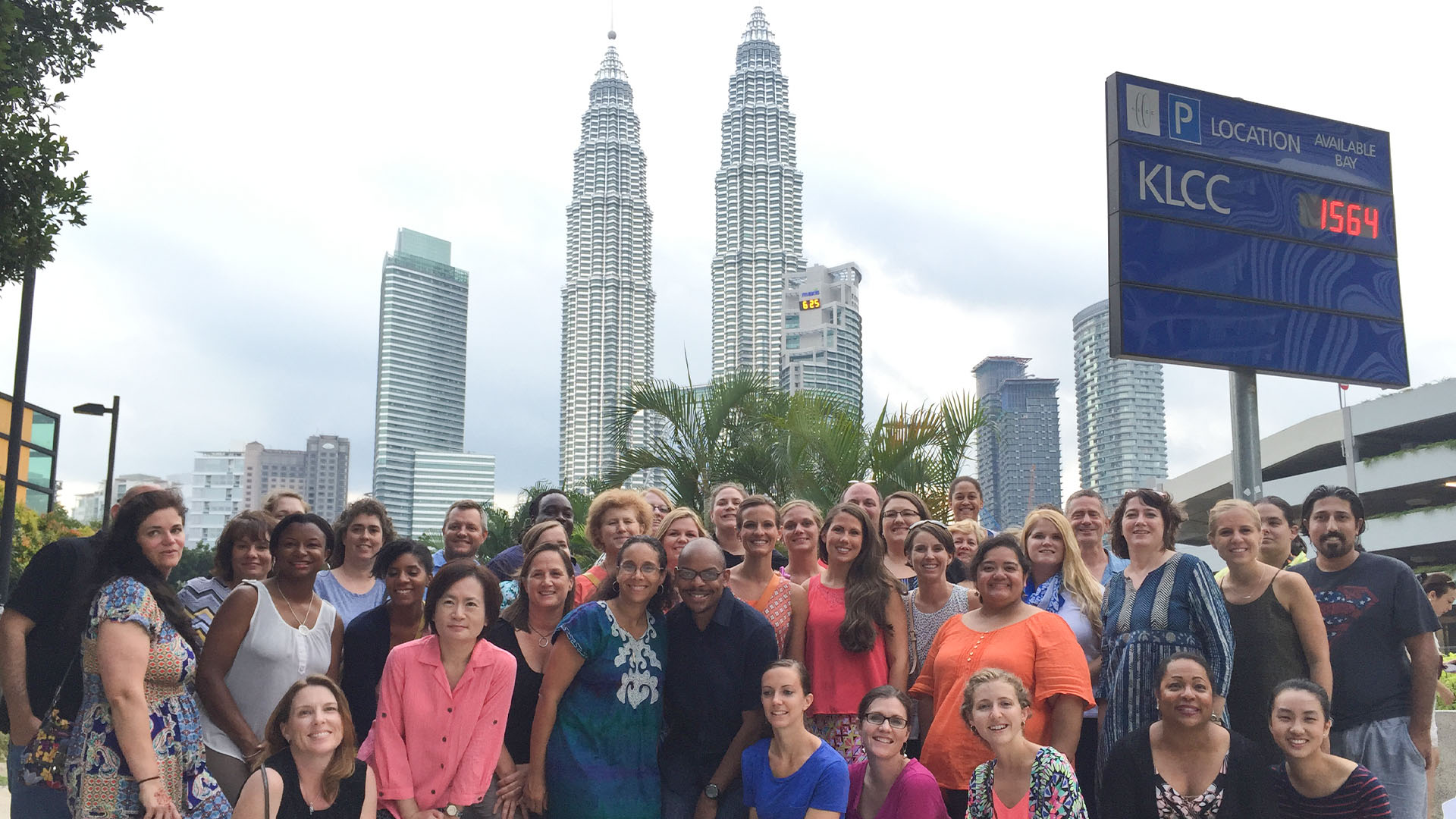 Kuala Lumpur's Batu Caves and the Petronas Twin Towers skyline