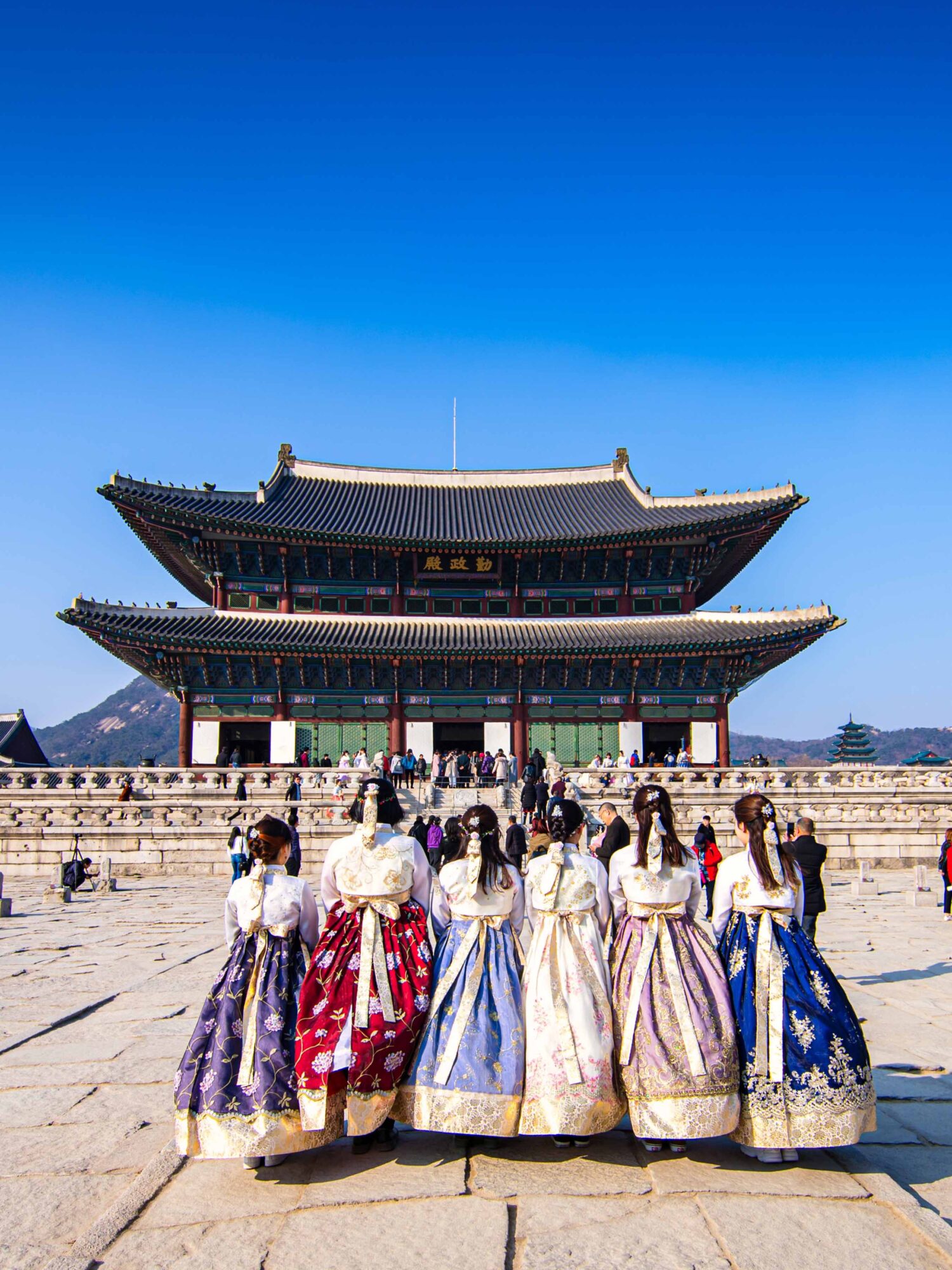 Engineering Study Abroad in South Korea — heritage architecture against the modern Seoul skyline
