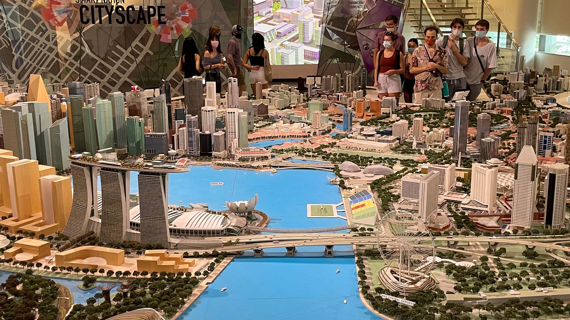 The Singapore City Gallery and its detailed scale model of the city