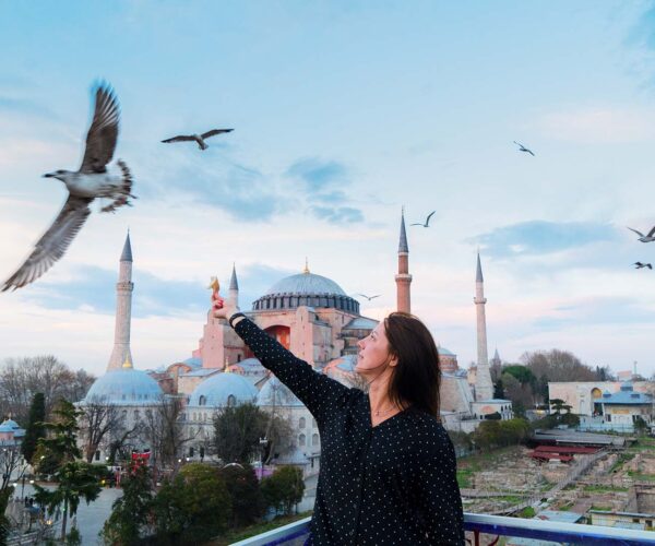 Hagia Sophia and Blue Mosque in Istanbul - Turkey