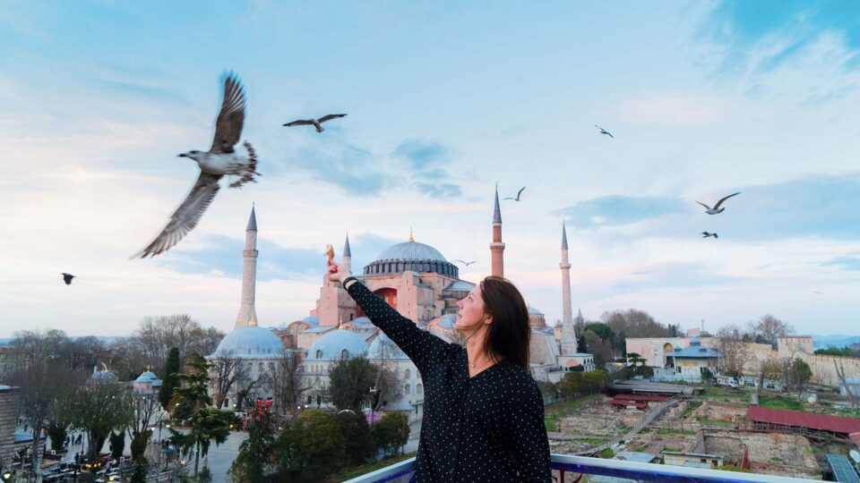 Hagia Sophia and Blue Mosque in Istanbul - Turkey