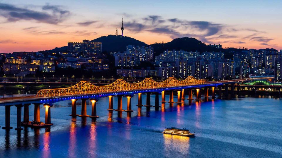 Han River Evening South Korea Han River Evening South Korea