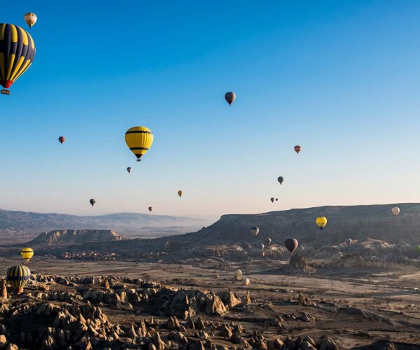 Hot air balloon rides over Cappadocia - Turkey